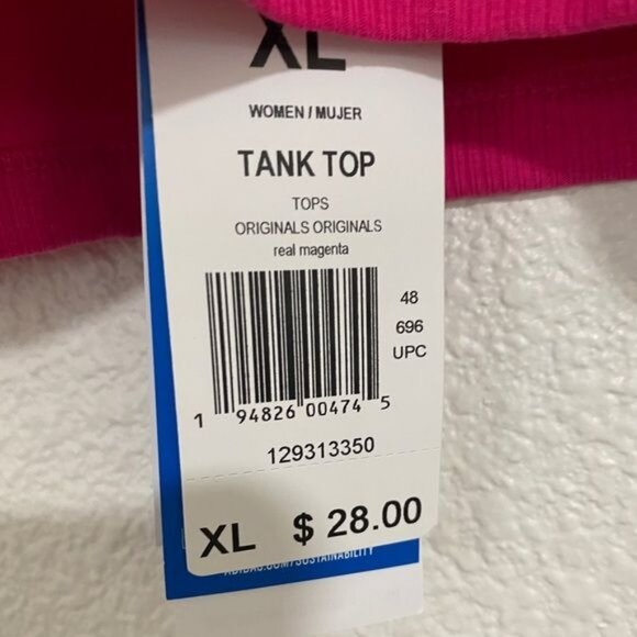 Adidas Tank Top Bralette Pink Sz Xl Sport Bra Athletic Comfort - Picture 5 of 5